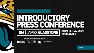 FULL STREAM Jaguars GM James Gladstone Introductory Press Conference  Jacksonville Jaguars [upl. by Dremann]