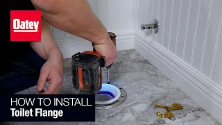 How to Install a Toilet Flange [upl. by Dawna]