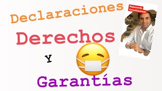 CONSTITUCIÓN NACIONAL ARGENTINA DECLARACIONES DERECHOS Y GARANTÍAS Derecho Constitucional [upl. by Botnick]