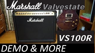 Marshall Valvestate VS100R Demo amp More [upl. by Bilac929]