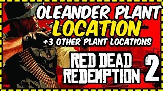 Red dead redemption 2  Oleander Plant Location and 3 Other Important Plant Locations [upl. by Acinoreb]