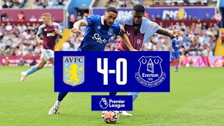 PREMIER LEAGUE HIGHLIGHTS ASTON VILLA 40 EVERTON [upl. by Fausta544]