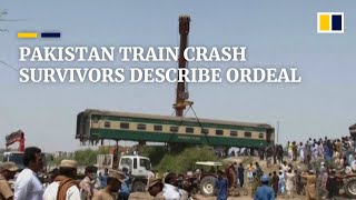 Pakistan train crash survivors describe ordeal as rescue work continues [upl. by Eiwoh]