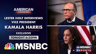 Preview Lester Holts Exclusive Interview With VP Kamala Harris [upl. by Aihsirt]