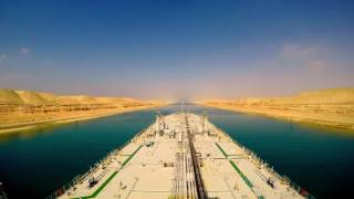 Suez Canal Timelapse  Full Transit HD GoPro [upl. by Aiekal]