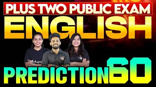 Plus Two Public Exam English  Prediction 60  Eduport Plus Two [upl. by Ahsyla]