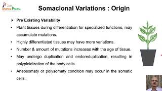 Somaclonal Variations [upl. by Aneekal]