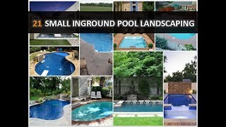 21 Magnificent Small Inground Pool Landscaping Ideas  DecoNatic [upl. by Enram]