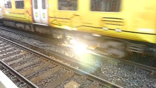 Merseyrail 507 009 making arcs at Birkdale station [upl. by Hunsinger]