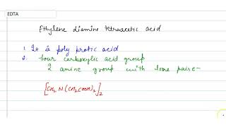 EDTA Ethylenediaminetetraacetic acid structure [upl. by Hershel601]