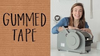 How to Use Gummed Paper Tape [upl. by Einon]