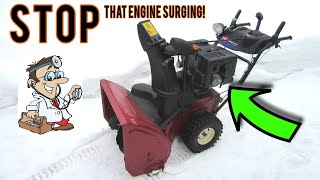 FIXING A Snowblower That Surges With Donyboy73 [upl. by Lorette667]