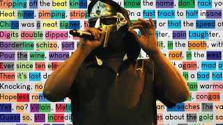 MF DOOM  Meat Grinder  Rhymes Highlighted [upl. by Jenei801]