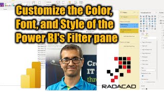 Power BI Filter pane Customize the Color Font and Style [upl. by Viole]