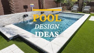 Small Backyard Pool Design Ideas Phoenix Spool  California Pools amp Landscape [upl. by Ybroc]