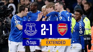 EXTENDED HIGHLIGHTS EVERTON 21 ARSENAL [upl. by Hgalehs]