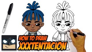 How to Draw XXXTENTACION  Cartooning Club Tutorial [upl. by Zetnod]