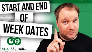 Extracting Start and End of Week Dates in Excel or Power BI [upl. by Langley]