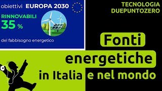 Fonti energetiche in Italia e nel mondo [upl. by Ensign]