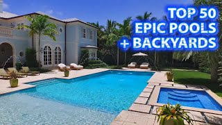 TOP 50 Most EPIC Pools  Backyards LUXURY TV [upl. by Lucho866]