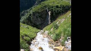 Hike to lake Oberhornsee Lauterbrunnen valley Switzerland [upl. by Arney350]