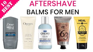 10 Best Aftershave Balms  Top PostShave Balm for Men to Calm and Soften the Skin from Razor Bumps [upl. by Joacimah]