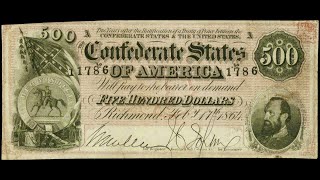 1864 Confederate Currency Set Graded by PMG [upl. by Aniryt199]